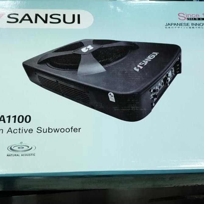 subwoofer kolong jok slim sansui SA FA 1100 mobil mobilio