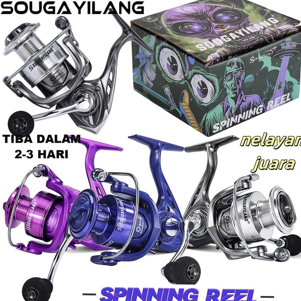 Sougayilang Reel Pancing 1000-4000 Rell Max Drag 10kg Spinning Reel Alloy spool Fishing Reel