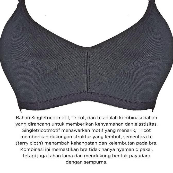 Lindex Bra Remaja 3041 Bh Tanpa Kawat Bahan Katun Nyaman Percaya Diri