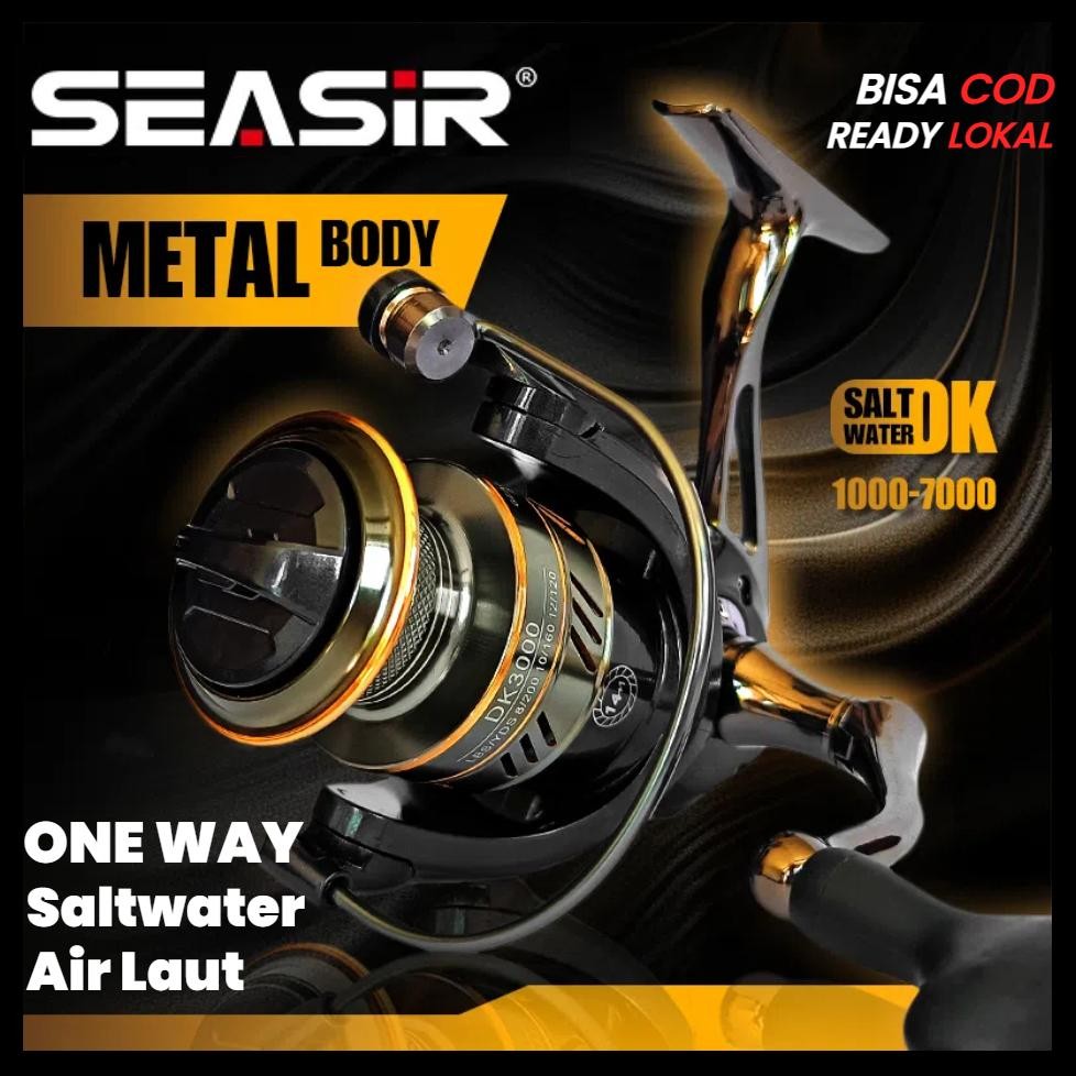 [OFFICIAL] SEASIR DK 1000-7000 Reel Pancing Power Handle One Way Gulungan Pancing Reel Spinning, 14 