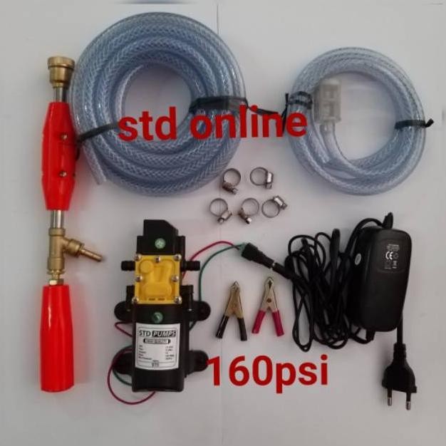 100watt 160psi adaptor 7A  doorsmeer alat cuci motor mobil tekanan tinggi steam dc  alat cuci ac