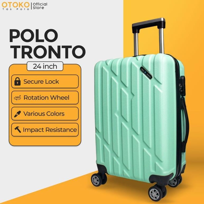 SUPER SALE KOPER 24 INCH KOPER BAGASI KOPER POLO KOPER HARDCASE BISA COD 8124