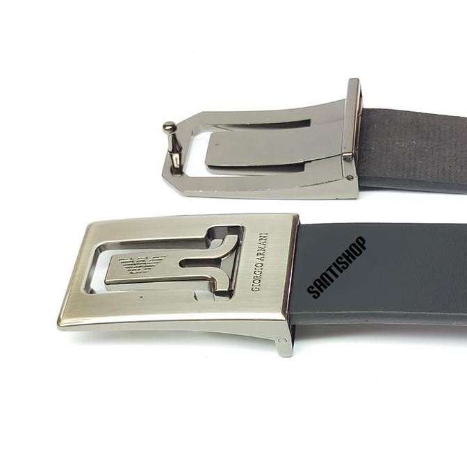 DF394>> KEPALA GESPER KULIT COLOMBO KEPALA GESPER PRIA TIPE CANTOL 3,5 CM PREMIUM BELT