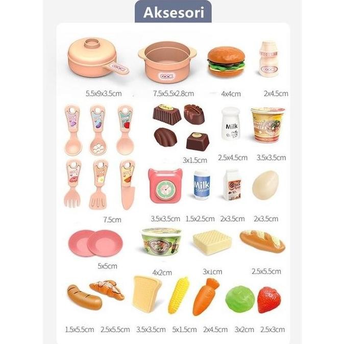 Mainan Masak Masakan Besar Lengkap Anak Perempuan Dream Kitchen SNI