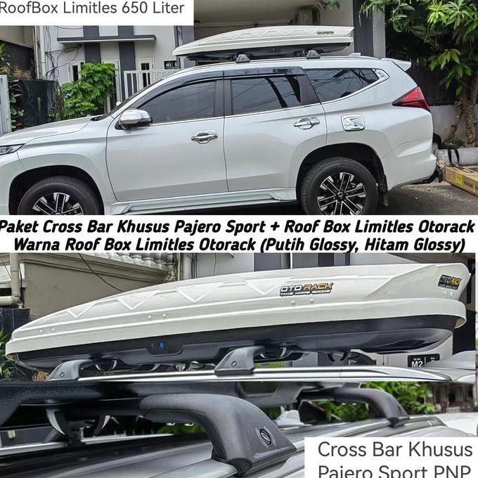 N Roof Box Atas Pajero Sport + Cross Bar Pajero Sport Khusus Otorack