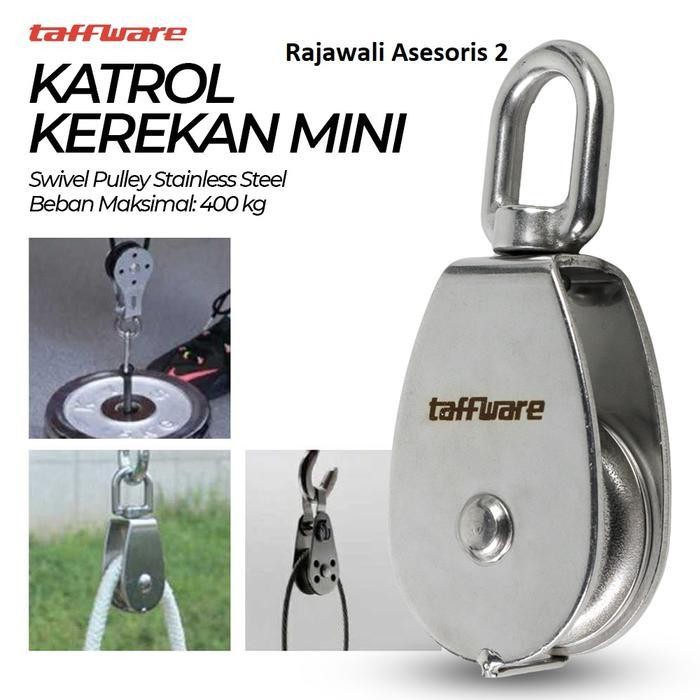 Katrol Kerekan Mini Serbaguna Swivel Pulley Stainless Steel m50