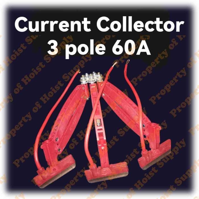Current Collector 60 Ampere 3 pole for hoist Crane collector shoes