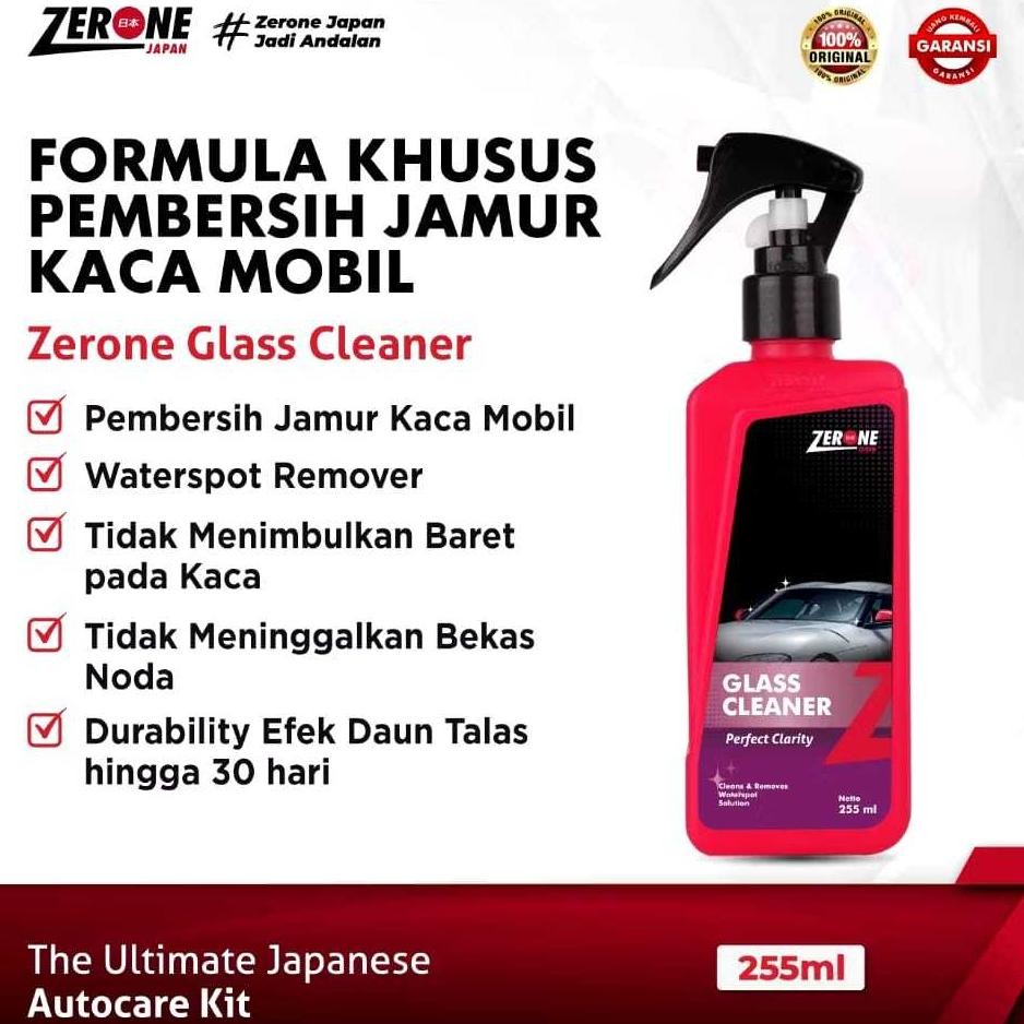 Zerone Glass Cleaner 255 Ml Permbersih Jamur Kaca Pembersih Kaca Pengkilap Kaca Penghilang Jamur Kac