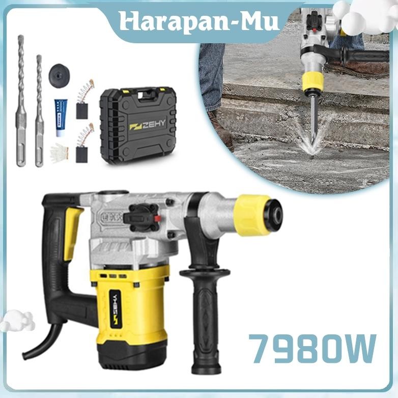 UGNDA Mesin Rotary Hammer Mesin Bobok Penghancur Tembok Dinding Electric Demolition Rotary Hammer