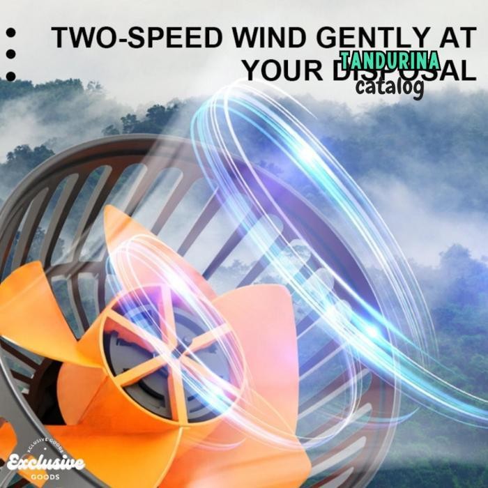 Oh34 UFO-2025 ede-78 [XGoods] Kipas Angin Mobil 3 Kepala 12/24V Kipas Pendingin Truck USB Dashboard 