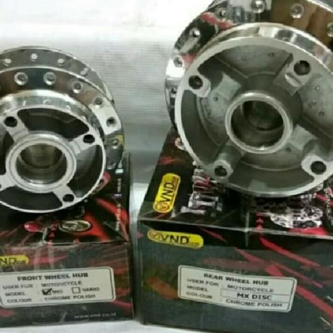 // TROMOL DEPAN BELAKANG MX NEW DOUBLE DISC VND CROME //
