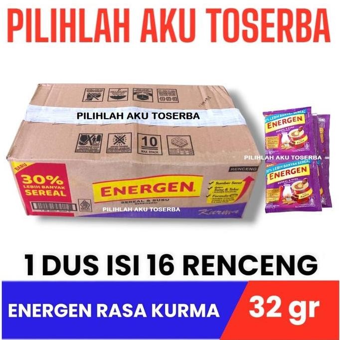 Energen KURMA Renceng 30gr x 10 Sachet (HARGA 1 DUS)