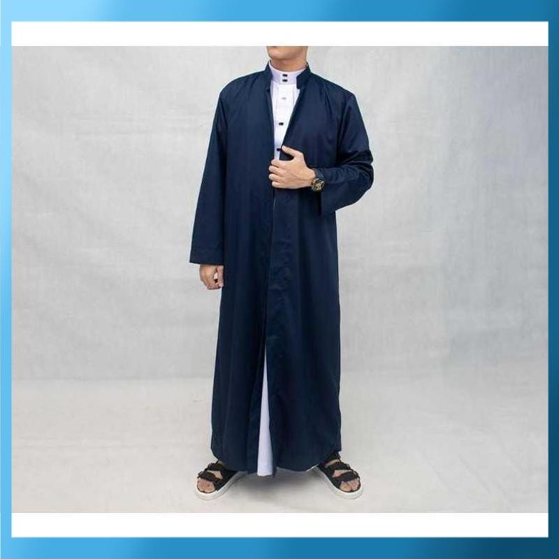 Diskon Jubah Luaran Pria Dewasa Twis higt / jubah yaman habaib / jubah luaran muslim terbuka / Jubah