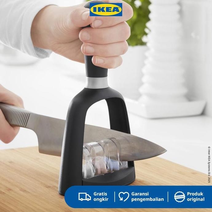 IKEA SKARANDE Pengasah Pisau Hitam Berkualitas