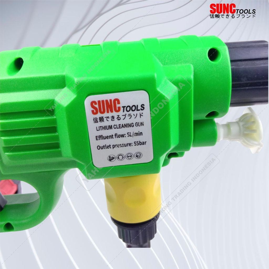 Jet Cleaner Cordless Mesin Semprot Cuci Motor Mobil Baterai SUNC TOOLS **