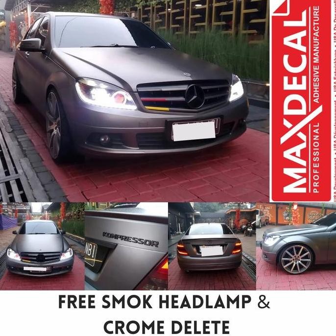 BEST SELLER PROMO WRAPPING STICKER FULL BODY MOBIL SATIN MATT CHROME GREY PREMIUM 