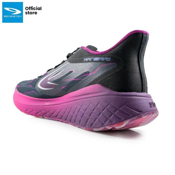 910 Sepatu Lari Kanzaki 2.0 Hitam/Ungu/Magenta