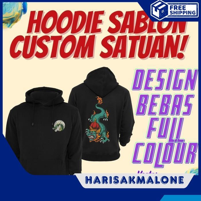 BERKUALITAS TINGGI JAKET HOODIE SWEATER JUMPER DISTRO SABLON POLOS CUSTOM INDONESIA PRIA WANITA UNIS