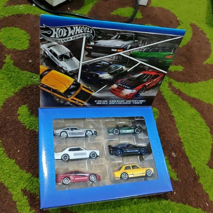 Hot Wheels Multi Pack Silver Series 82 Toyota Supra 91 Mazda MX-Miata Nissan Skyline HT 2000GT Honda