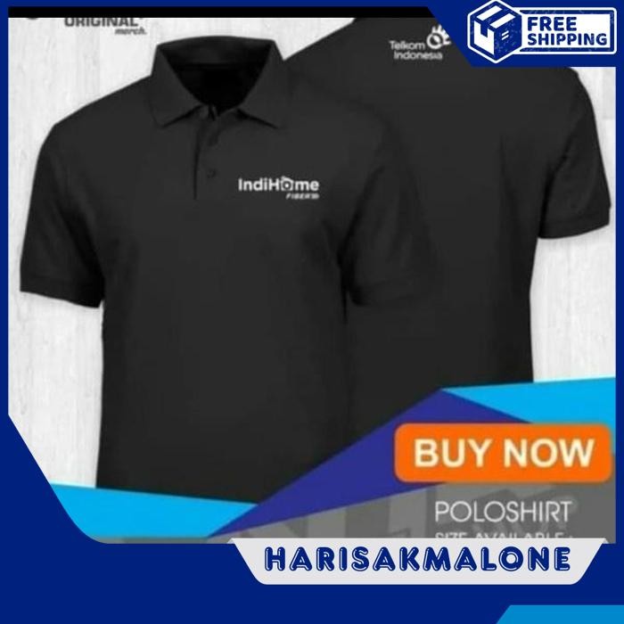 GRATIS ONGKIR KAOS POLO SHIRT TSHIRT BAJU KERAH DISTRO INDIHOME 100% FIBER INDI HOME GOOGLE PLAY APP