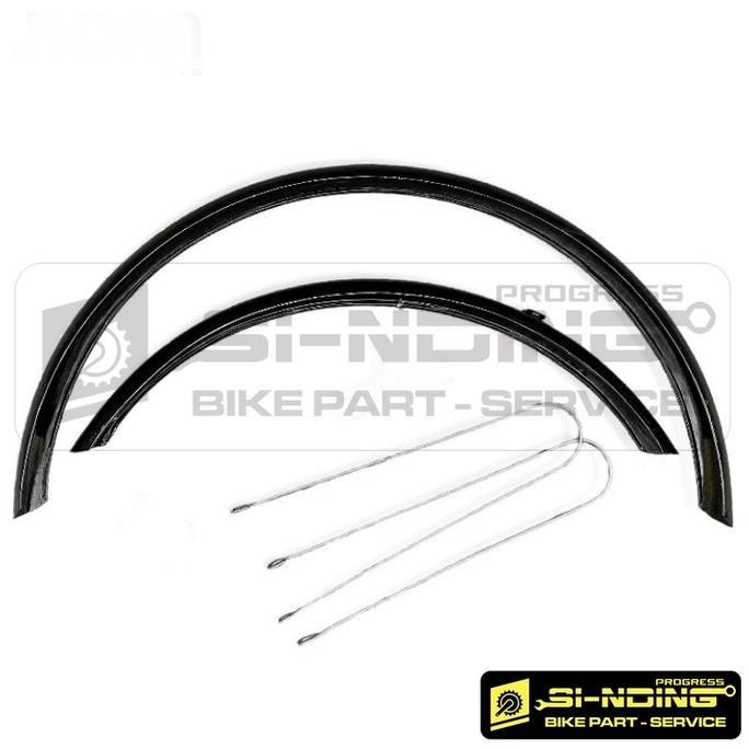 Mud Guard Fender Spakbor Slebor Sepeda Mtb Federal Citybike 26 Inch Hitam Glossy