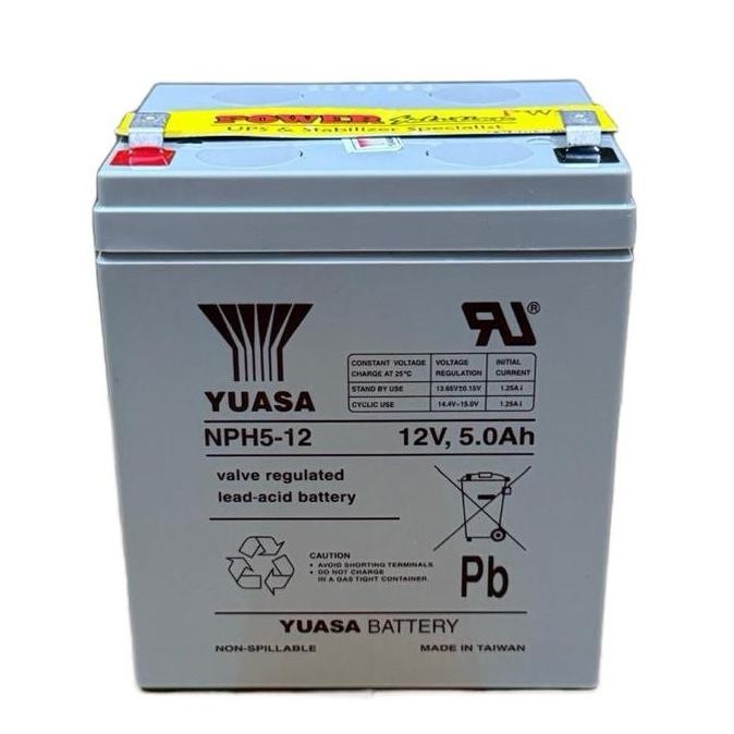 AKI UPS YUASA 12V 5 AH - Baterai UPS Aki Kering Batere UPS Accu VRLA Murah