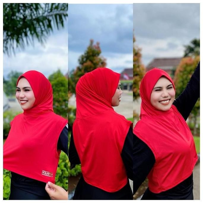 Obral Sporty Hijab Nahra 4Warna Hijab Kerudung Olahraga Dan Berenang Hijab Olahraga Menutup Dada Mus