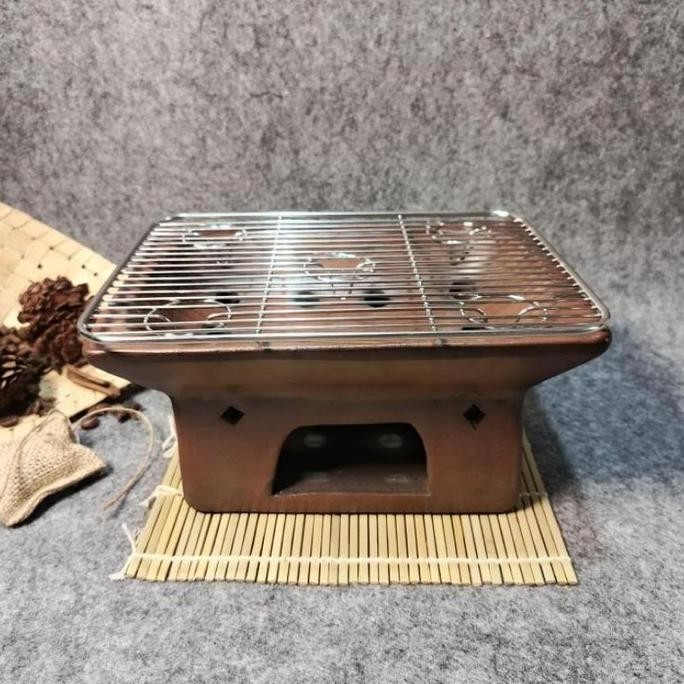 ANGLO Sate Gerabah, Tungku bakaran, Panggangan Sate Tanah Liat ,kecil,sedang,besar,Kitchenware