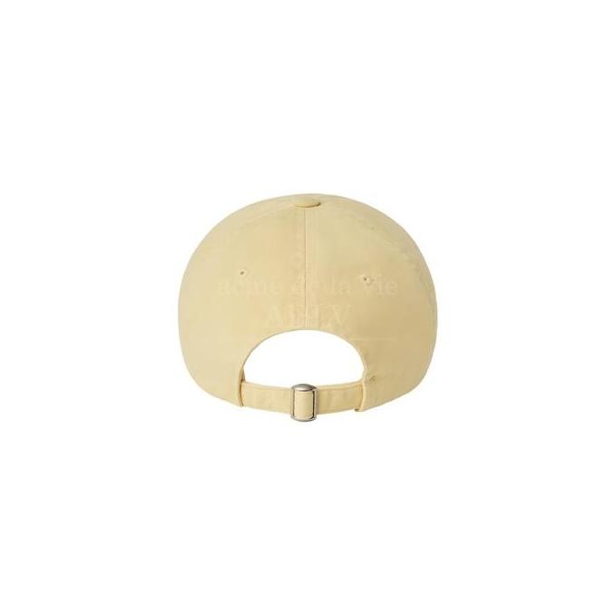 Premium ADLV Kids Basic Small Logo Ball Cap Light Yellow - Topi Anak Branded Original Wanita Pria Ac
