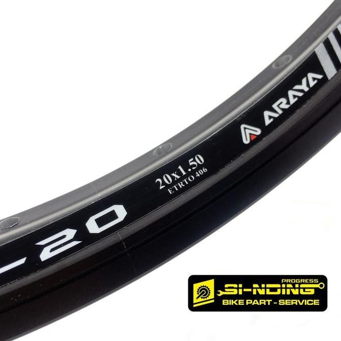 Velg Rims Sepeda Araya 20 X 1.50 32 Hole Fb - 20 Double Wall Etrto 406