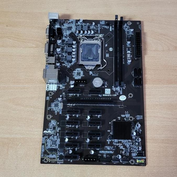 HARGA DISC - MOTHERBOARD MINING B250 BTC 12PCI TB250 BTC B250BTC 12PCI