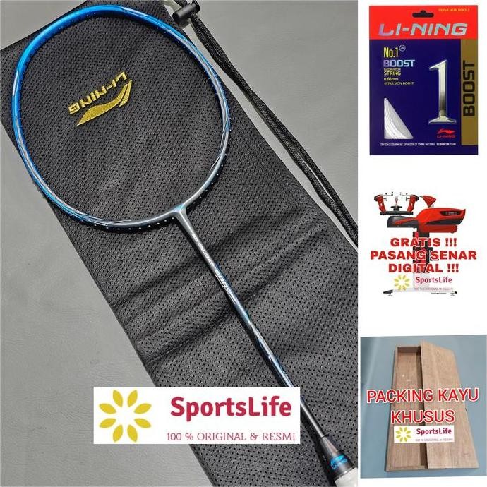 RAKET BADMINTON LINING 3D CALIBAR 600 C COMBAT ORIGINAL