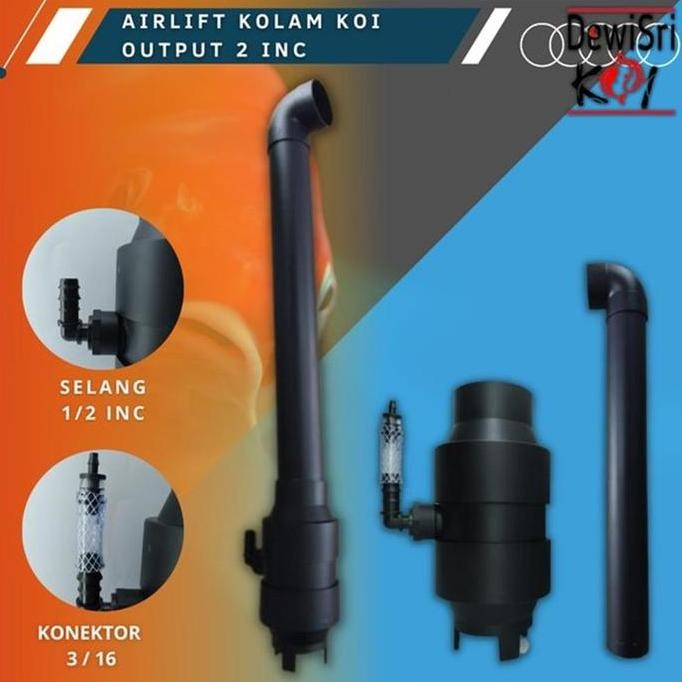 Airlift output 2 inch kolam koi / airlift kolam koi