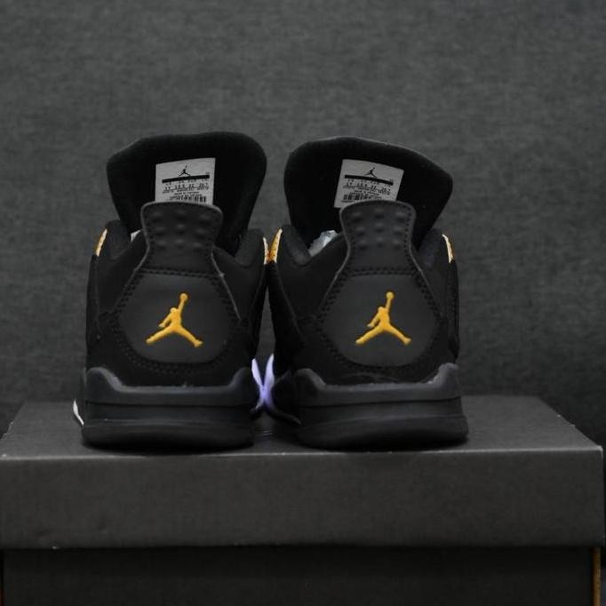 Sepatu Anak Jordan 4 Retro Black Gold BNIBWT