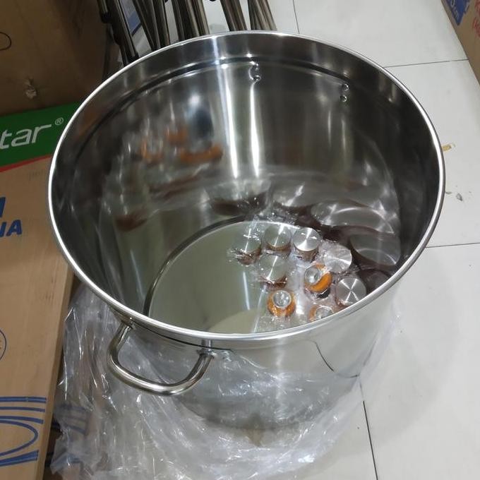 Panci Jumbo Stainless Steel Super Tebal 50Cm Promo Big Sale (100Liter)