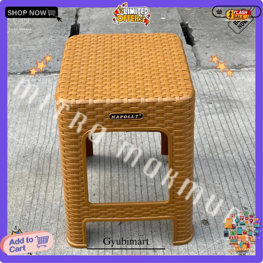 Bangku Bakso Rotan Napolly Ekonomis Kursi Plastik Murah Motif Rotan Bangku Warung Kokoh Bisa Cod