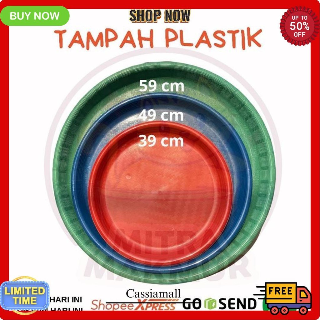 Tampah Bulat Plastik Wadah Nasi Kebuli Wadah Tumpeng Hajatan Terlaris