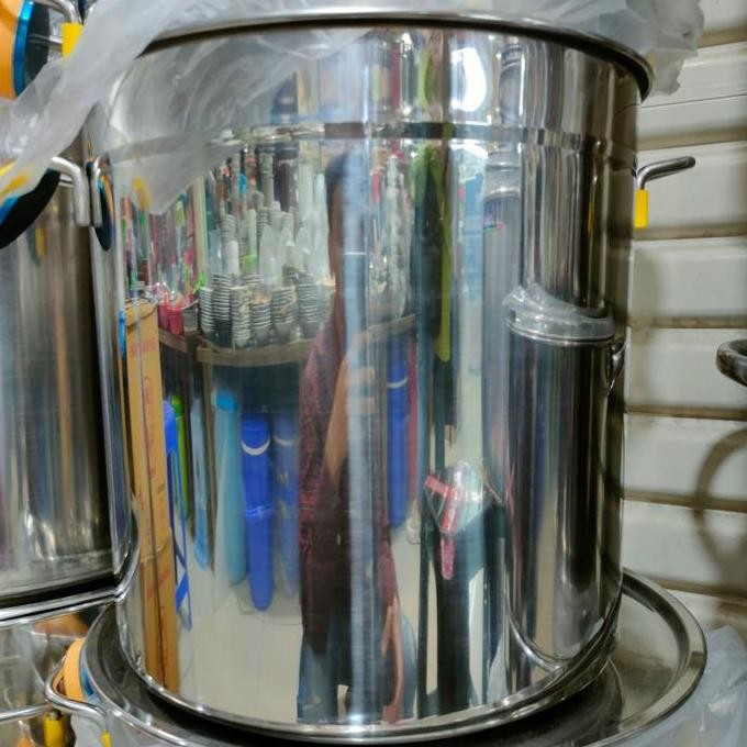 Panci Stainless Tinggi Tebal Kapasitas 30 Ltr Panci Tebal 35 Cm