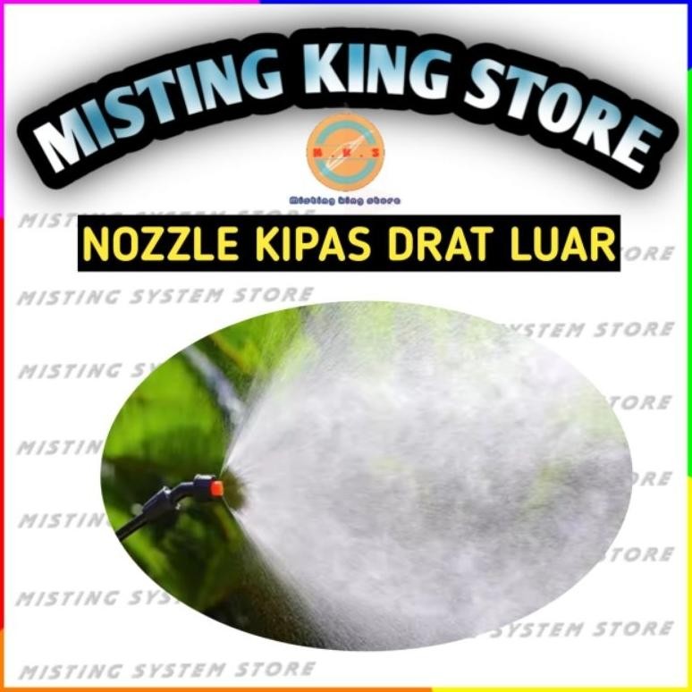 Promo Cod Nozzle Sprayer Drat Luar 18Mm / Nozle Kipas Knapsack Manual Elektrik Spuyer Pertanian M18 