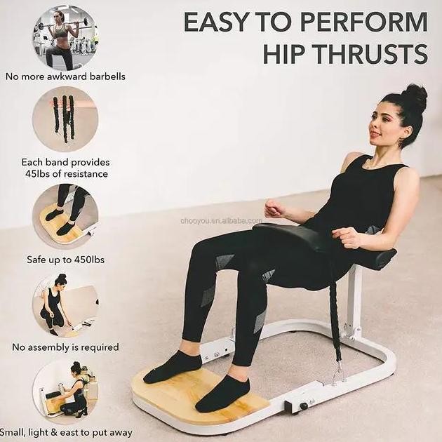 HARGA DISC - Hip Thrust Machine Glutes Machine Foldable Gym Equipment