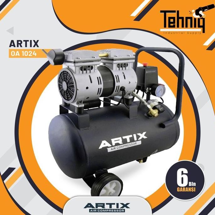 BELLYARD Kompresor Udara Listrik Tanpa Oli ARTIX Oilless OA 1024 1 HP 24 Liter