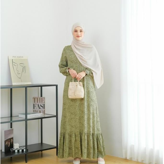 Baju Gamis Lebaran Terbaru Dress Muslim Syari Wanita Baju Gamis Abaya Acara Pesta Kondangan Pernikah