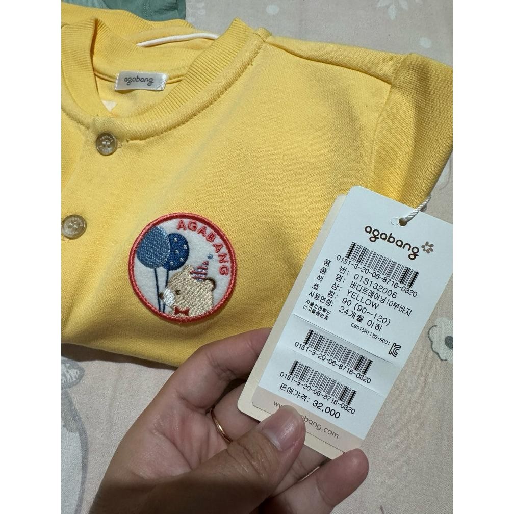 Viral Setelan Anak Perempuan /Laki Laki Unisex Agabang Korea Nl-8