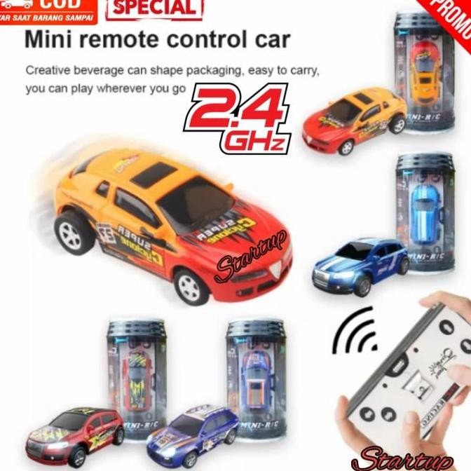 Mainan Mobil Remote Control Mini Rc Car Dalam Kemasan Kaleng Luf