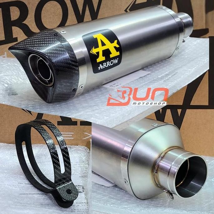 ARROW THUNDER TITANIUM Silencer Carbon cap Inlet 54mm Universal