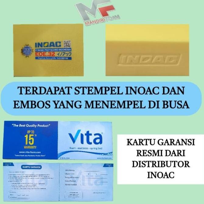 Kasur Inoac EOE D32 Tebal 15,20,25,30 cm Garansi 15 Tahun Inoac