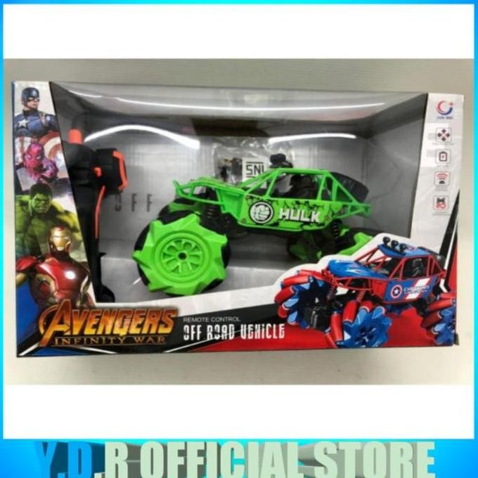 MAINAN MOBIL AVENGERS REMOTE CONTROL / MOBIL HEROCAR IROMAN SPIDERMAN