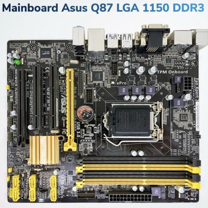Motherboard Asus Q87 Lga 1150 Ddr3 4Slot Ram