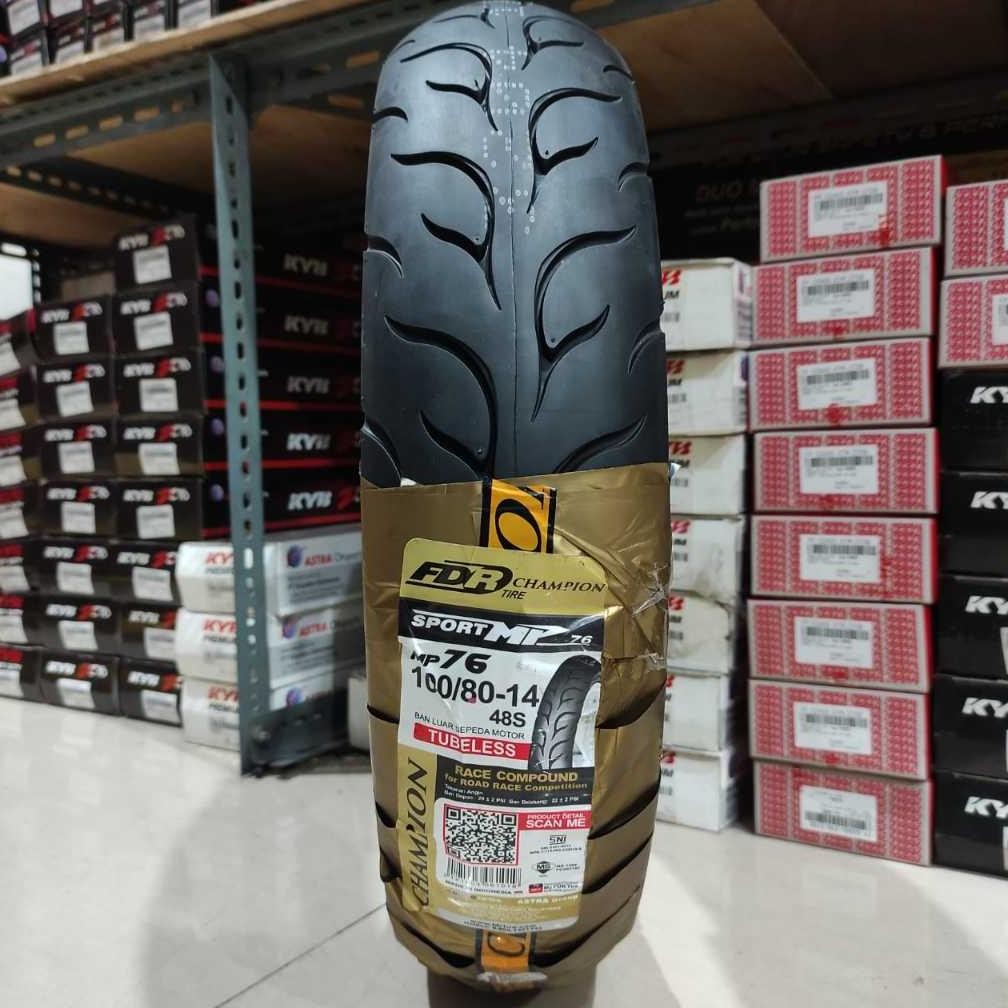 Baru Ban racing FDR Sport MP76 100/80 Ring 14 Ban Motor Balap Racing soft compound MP 76 tubles