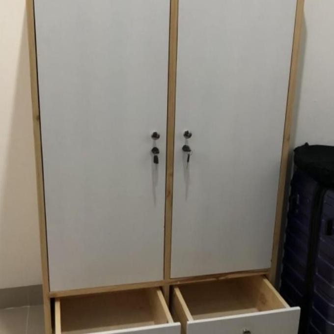 LEMARI BAJU ANAK/LEMARI PAKAIAN ANAK DARI KAYU JATI BELANDA/LEMARI